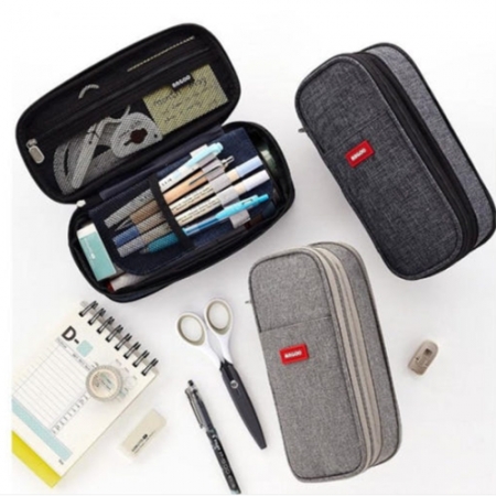 캔버스 대용량 확장가능 필통