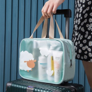 귀여운 동물 캐릭터 워시백 세면파우치 목욕 세면도구 파우치 휴가 필수품