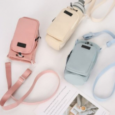 어깨끈 포켓 휴대용 물통가방 텀블러가방 보온보냉가방 등산 스포츠 크로스 학교 학원 유치원