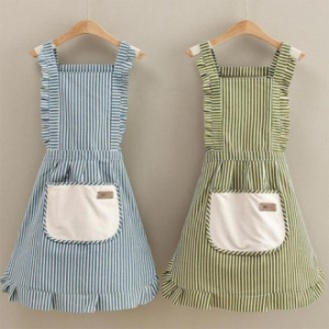 타올 포켓 스트라이프 앞치마