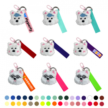 쪼꼬미 인형 네임택 백꾸 가방 이어폰 키링 열쇠고리 네임텍 // 주문 제작 #2