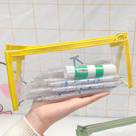 투명 필통 PVC 사각필통 펜파우치 #4