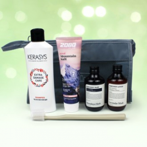 케라시스 샴푸+2080 핑크솔트치약 120g+나드 바디워시+바디로션+크리오 미세모칫솔