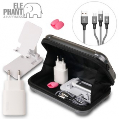해피니스 엘리펀트 빅 파우치 고속충전기 거치대 세트