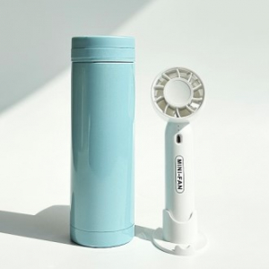 센트포유 미니핸디선풍기 + 퓨어마카롱텀블러세트 F10