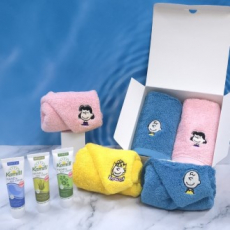 송월 스누피 수건+ 카밀 핸드크림 로션