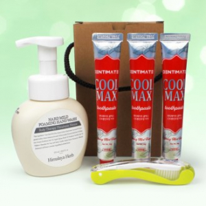 나드 핸드워시+크리오 쿨맥스 민트 치약3개+고급형 접이식 칫솔