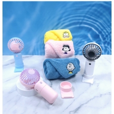 송월타올 스누피 수건+ 아이스 냉각 선풍기