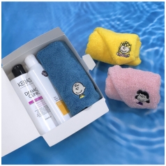[송월타올] 스누피 수건+ 케라시스 삼푸+린스 선물세트, 타올세트 타올선물 사은품 레디백 타월 세트 타월선물 사은품 답례품