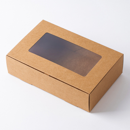 인기박스 투명창 선물상자 크라프트, 가로 26-36cm #2