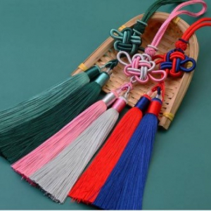 투톤 태슬 노리개 한복 전통공예 장신구