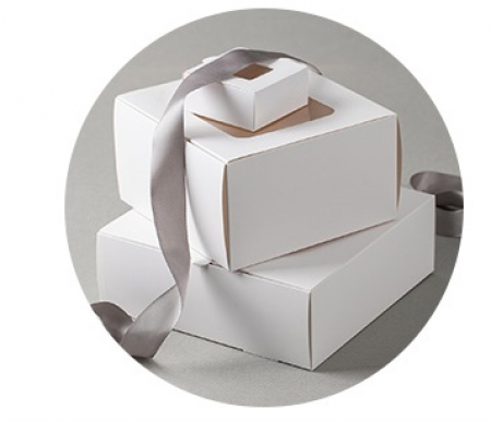 인기박스 투명창 선물상자 화이트, 가로 20.5-25cm #3