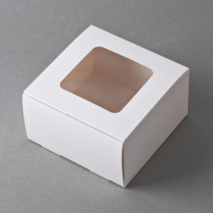 인기박스 투명창 선물상자 화이트, 가로15-18.5cm