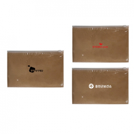 지퍼백, pvc + 부직포, 포장용지퍼백 XS / 25 x 16 #2