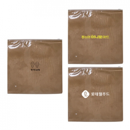 지퍼백 pvc + 부직포 포장용지퍼백 L 30 x 30 #2