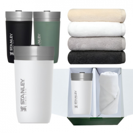 스탠리 고진공 화이트 송월 향균 무지 선물세트 #2