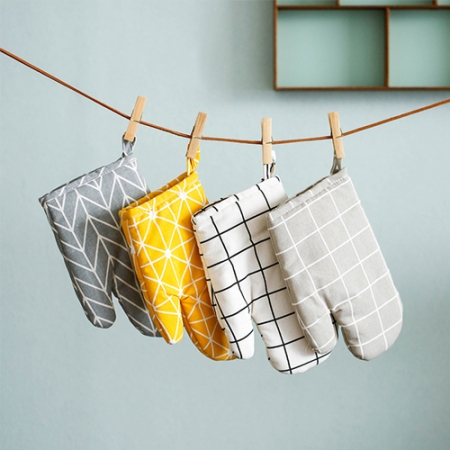 북유럽 린넨 주방 오븐장갑 2P세트 5종 #2