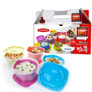 이지앤프리 이지홈 맛쿡3호 4p세트/전자레인지 사용가능