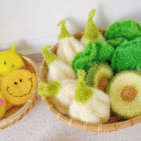 핸드메이드 아크릴 수세미 호빵수세미 5종 택1 #2