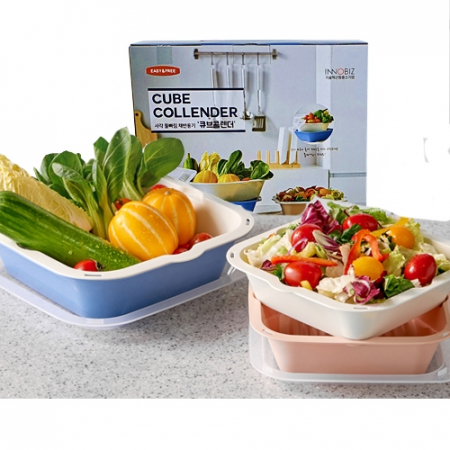 이지앤프리큐브콜렌더 5호 전자렌지용기.채반 선물세트 #2