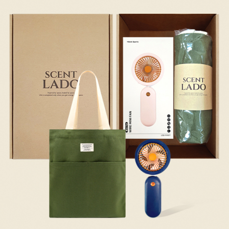 센트라도 포켓 미니선풍기+에코백 세트 #3