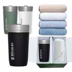 스탠리 고 진공 텀블러 블랙 영신타올 로베르타 호텔 선물세트