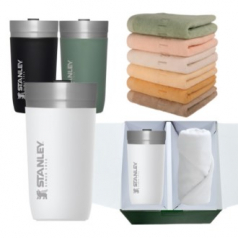 스탠리 고 진공 텀블러 화이트 영신타올 엘르010 선물세트