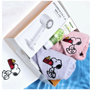 송월 스누피 + 쿨링 냉각 선풍기+카밀 핸드크림 타올세트