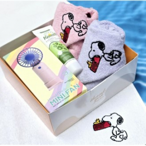 송월 스누피+ 카밀 핸드크림+ 쿨링 냉각 선풍기 선물세트