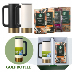 골프보틀 진공 텀블러 스타벅스 비아커피 선물세트