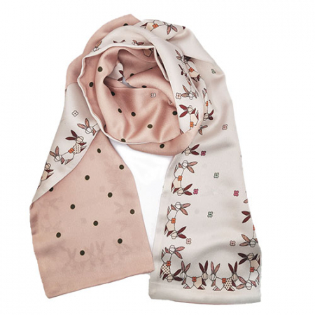 아르 실크스타일 슬림 패션스카프 // 색상 랜덤 #3