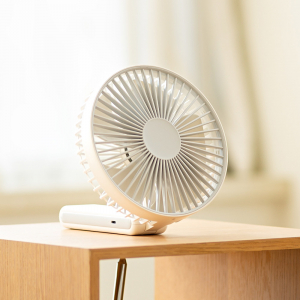 저소음 빅팬 16cm 접이식 선풍기 휴대용 탁상용 5엽날개 4단계 풍량 대용량 4400mAh 배터리