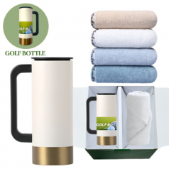 골프보틀 진공 텀블러 아이보리 영신타올 로베르타 호텔 선물세트