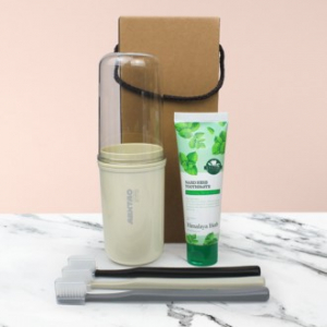 나드 프리미엄 허브치약 + 이중 미세모칫솔3개 + 휴대용 양치컵