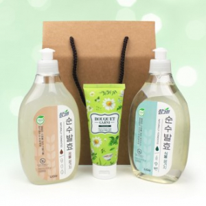 참그린 곡물설거지 주방세제 + 참그린 식물설거지 주방세제 480ml + 부케가르니 핸드크림 + 끈케이스