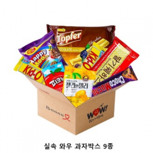 위크앤드 실속 와우 과자박스 9종 간식세트