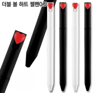 더블 볼 하트젤펜