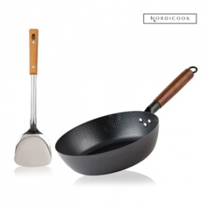 노르디쿡 IH 무쇠팬 28cm+뒤집개 세트