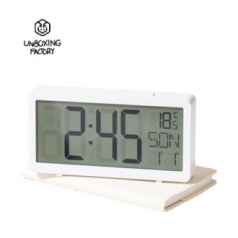 [언박싱팩토리] 스마트 대형 LCD 탁상시계