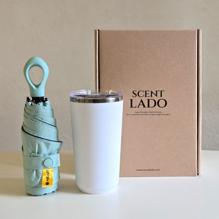 센트라도 멀티고리 5단 양우산+로하스텀블러 세트 #2