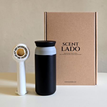 센트라도 미니링 핸디선풍기+포인트 텀블러 세트 #3