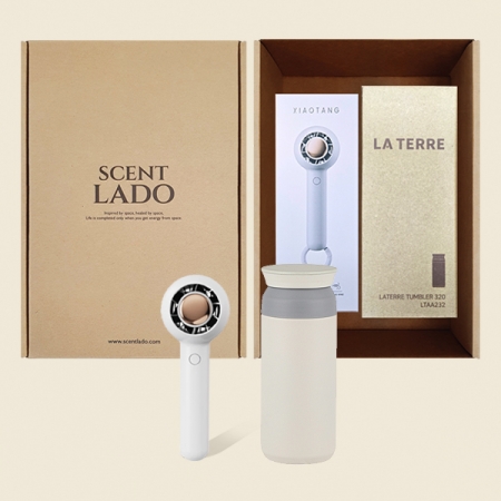 센트라도 미니링 핸디선풍기+포인트 텀블러 세트 #4