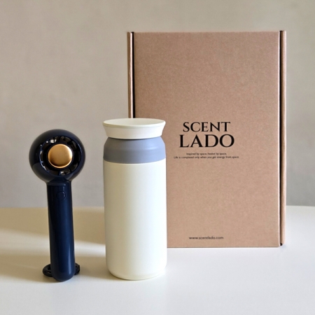 센트라도 미니링 핸디선풍기+포인트 텀블러 세트 #2