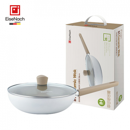 아이제나흐 IH 인덕션 에센 세라믹 궁중팬 28cm+유리뚜겅