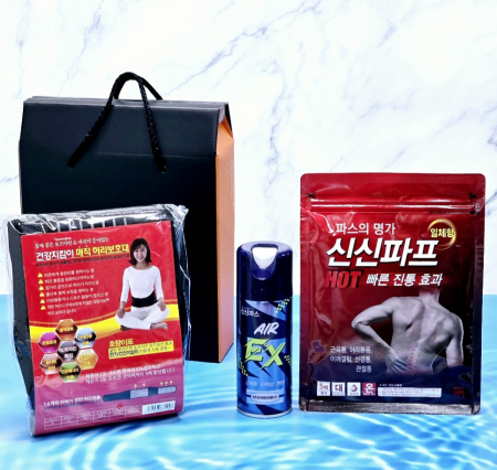 신신파프 신신제약 신신파스 5매+뿌리는 에어파스+자석 허리 보호대 #2