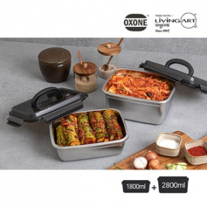 리빙아트 옥슨 깊은형 스텐찬통 4p 대형