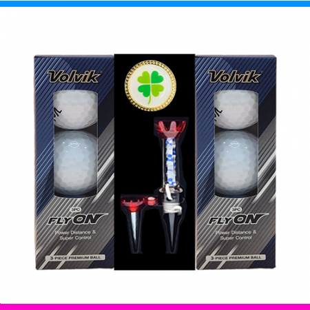 볼빅 플라이온 6구 볼마커 자석티세트 (3pc) 볼빅 골프공 6구세트 골프공 6구 선물세트 #2