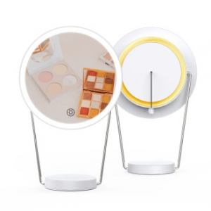 코비 RL1200 LED 조명거울 화장거울 메이크업 화장대 스탠드 탁상 거울 원형 후면 무드등