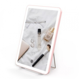 코비 SL6 LED 조명 메이크업 화장대 스탠드 탁상 거울 핑크