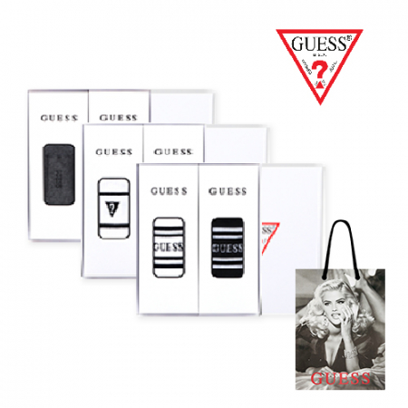 게스 남성 중목 양말 2족 세트 + 게스쇼핑백 #2